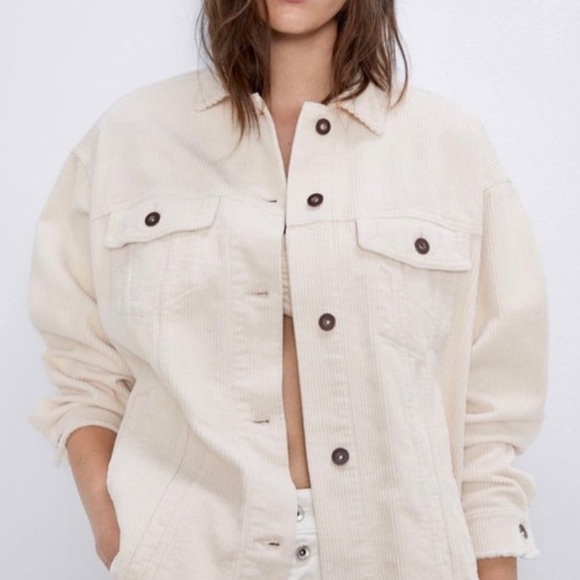 Zara Tops - Zara Oversize Corduroy Shirt Jacket / Shacket